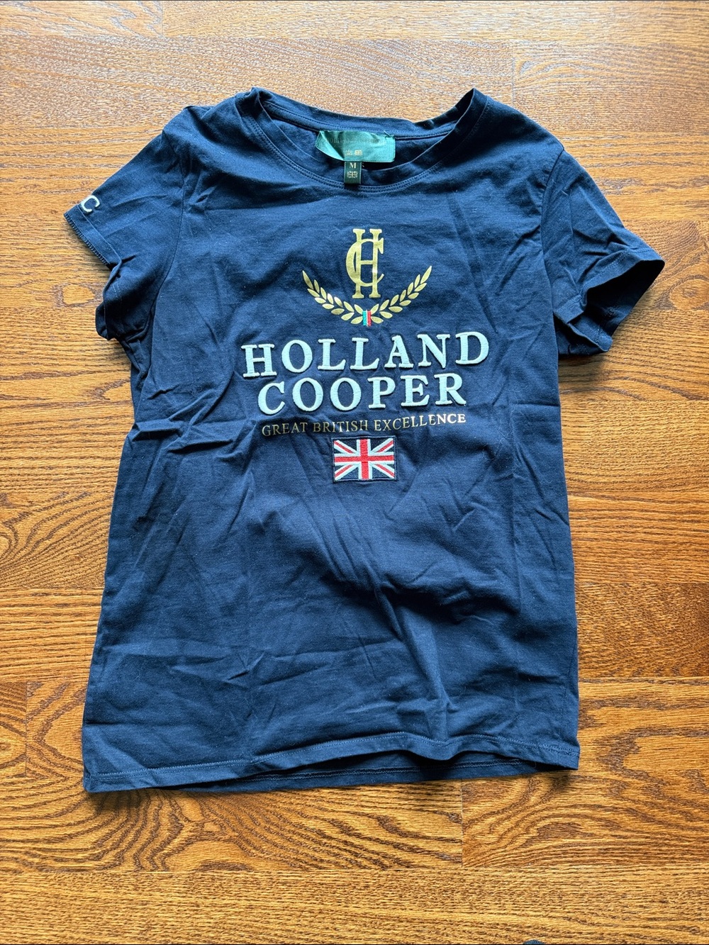 Holland Cooper Navy Logo Tee